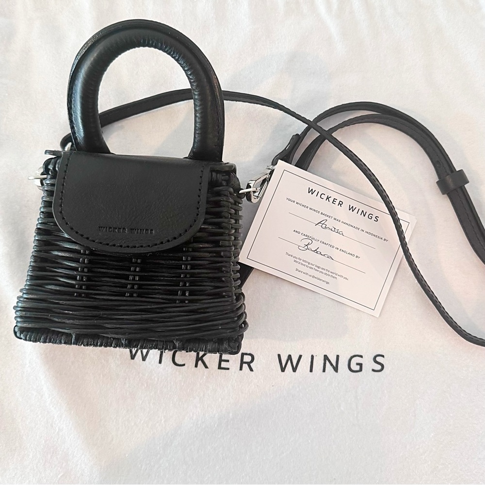 Wicker Wings Micro Babing Crossbody Handbag NWT